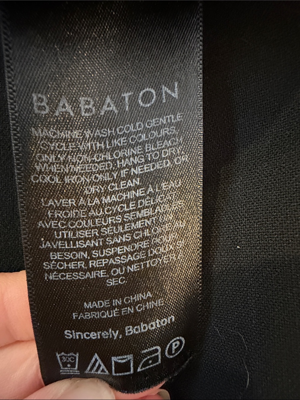 Babaton Black High Rise Pull On Tapered Ankle Pants Size 10 - Picture 8 of 8